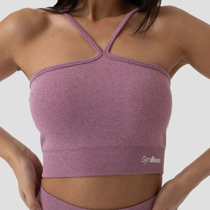 Sportski halter top FLO Violet - GymBeam XL