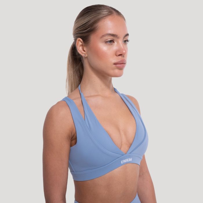 Flow Sports Bra Azure - GymBeam L