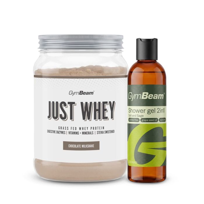 Just Whey protein surutke od mleka krava sa pašnjaka – GymBeam 1000 g - bela čokolada - kokos - 00