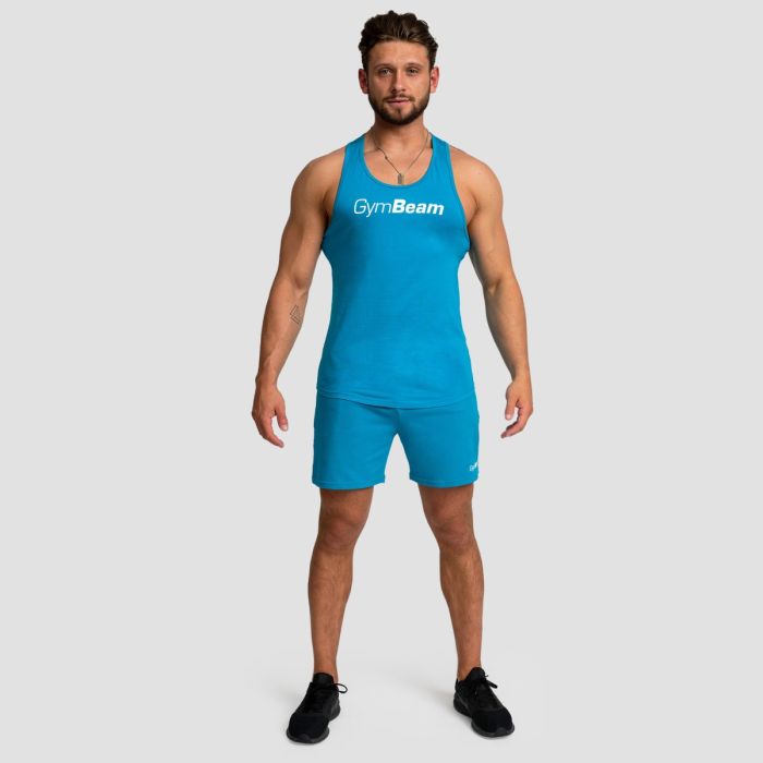 Majica bez rukava Limitless Aquamarine - GymBeam XXL
