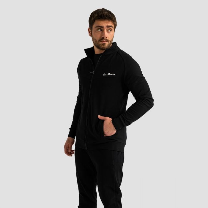 Muška dukserica Zip Up Limitless Black - GymBeam XXXL