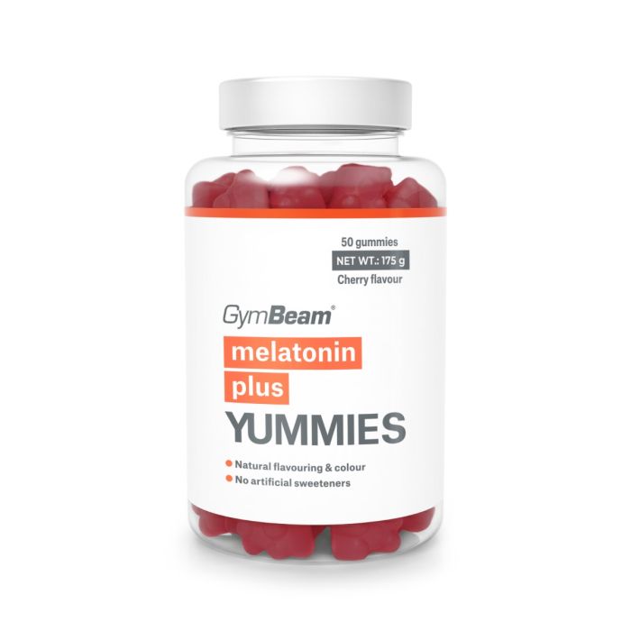 Melatonin Plus Yummies  - GymBeam 50 caps - cherry