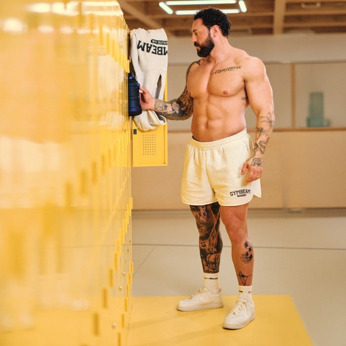 Varsity Sweatshorts Grey - GymBeam XXXL