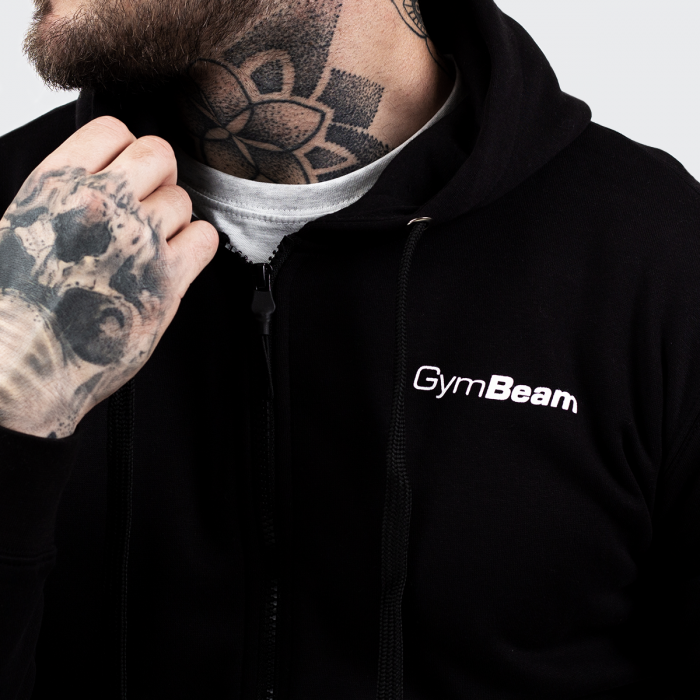 Дукс Zipper Hoodie Black - GymBeam XL