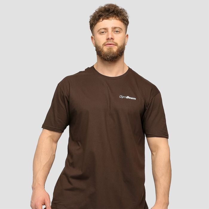 Muška majica Basic Chocolate Brown - GymBeam XL