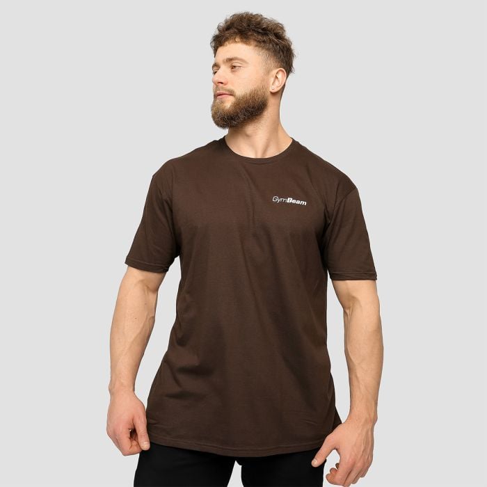 Muška majica Basic Chocolate Brown - GymBeam XL