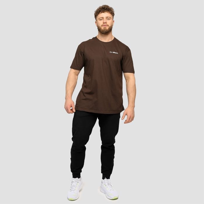 Muška majica Basic Chocolate Brown - GymBeam XL
