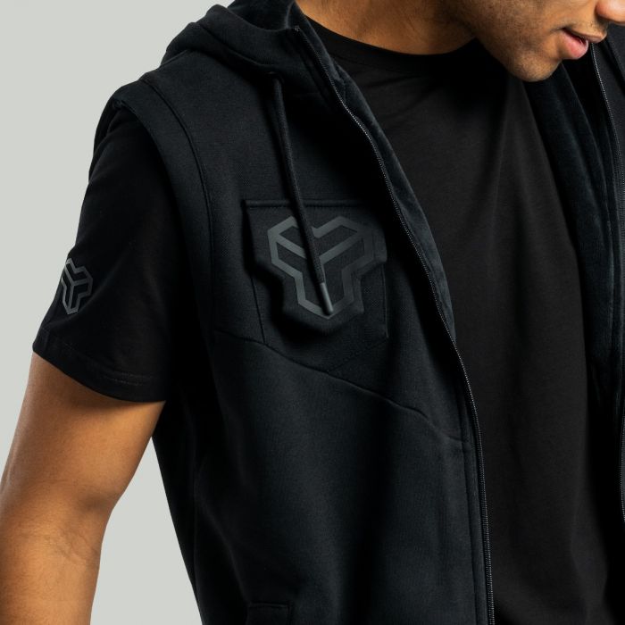 Muška dukserica bez rukava Essential Black - STRIX XXL