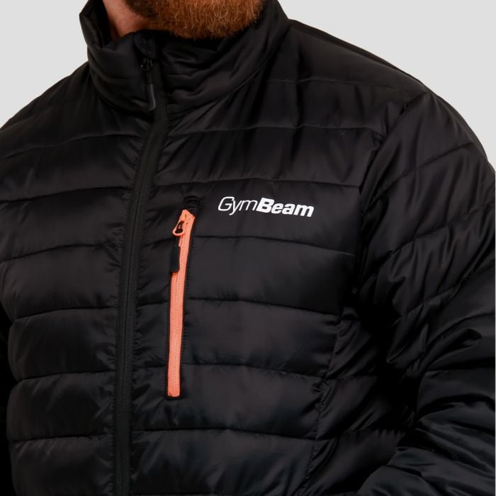Muška jakna Puffer Black/Orange - GymBeam XL