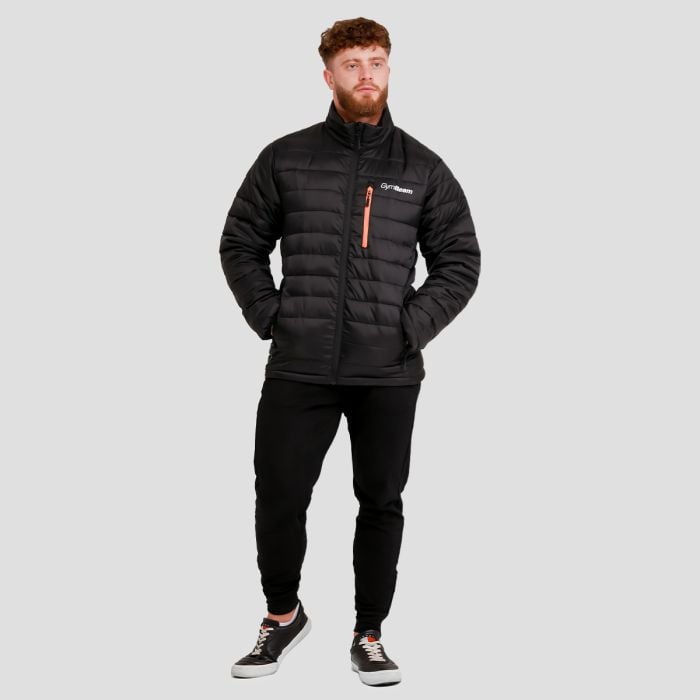 Muška jakna Puffer Black/Orange - GymBeam XL