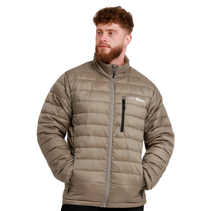 Muška jakna Puffer Vetiver/Black - GymBeam XXL