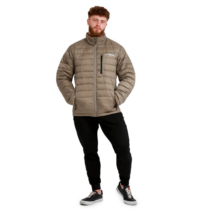 Muška jakna Puffer Vetiver/Black - GymBeam XXL