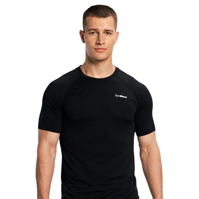 Men‘s Pulse X  Running T-shirt Black - GymBeam XXL