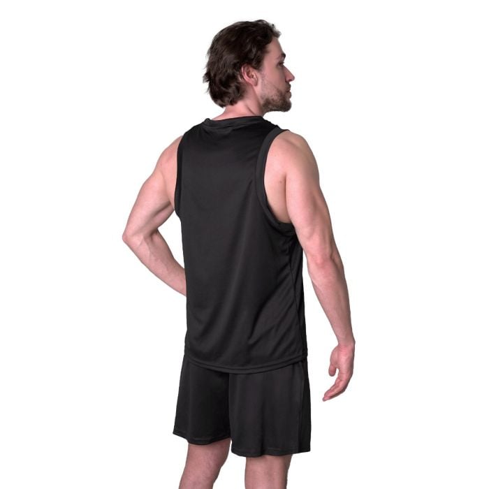 Majica bez rukava Mesh Essence Black - GymBeam XXL
