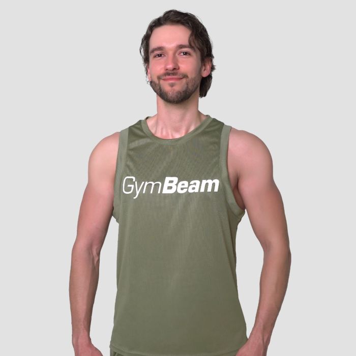 Majica bez rukava Mesh Essence Green - GymBeam XL