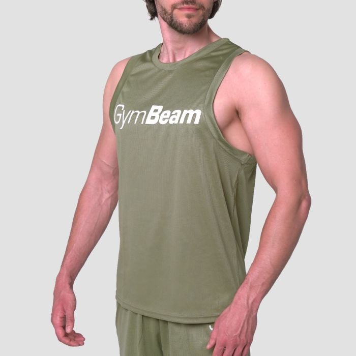 Majica bez rukava Mesh Essence Green - GymBeam XL