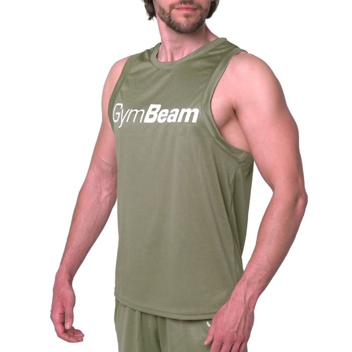Majica bez rukava Mesh Essence Green - GymBeam XL
