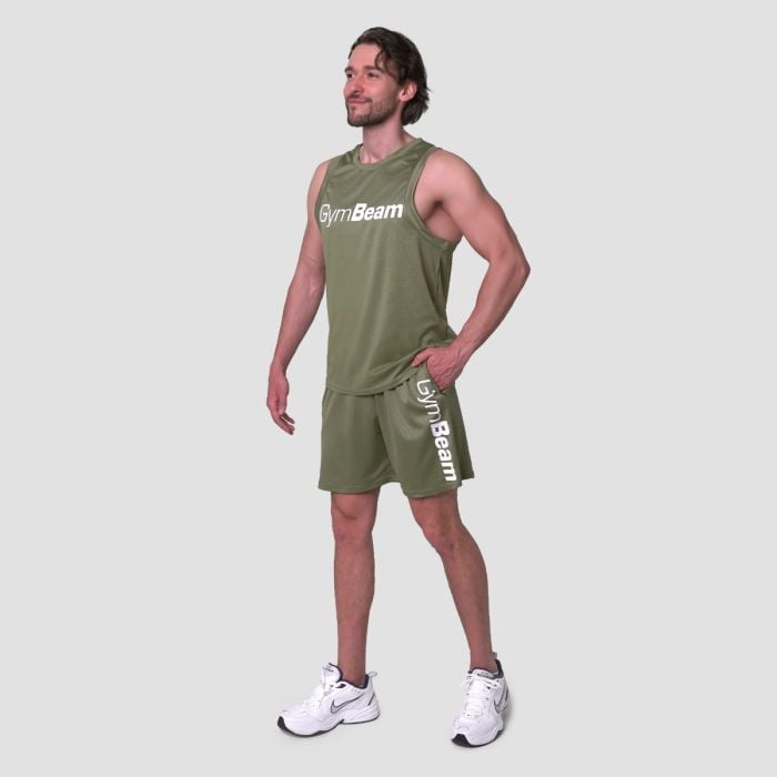 Majica bez rukava Mesh Essence Green - GymBeam XL