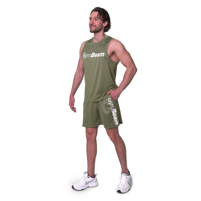 Majica bez rukava Mesh Essence Green - GymBeam XL
