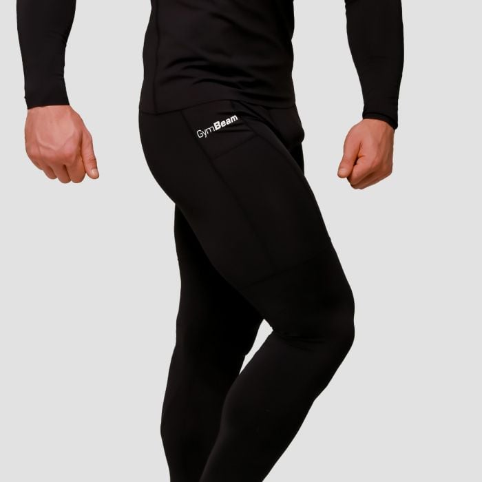 Kompresivne helanke Mid Black - GymBeam XXXL