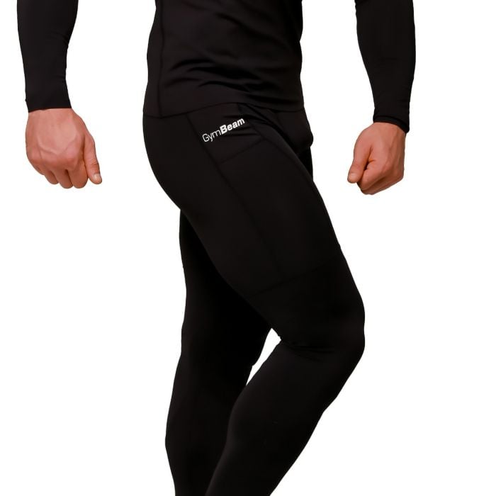 Kompresivne helanke Mid Black - GymBeam XXXL