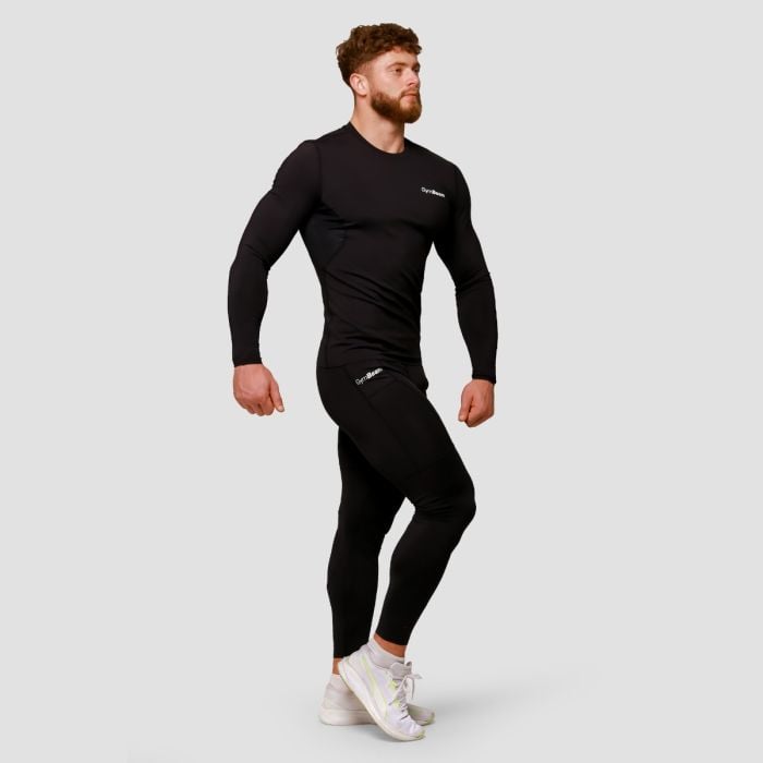 Kompresivne helanke Mid Black - GymBeam XXXL