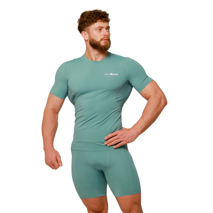 Kompresivni šorc Mid Blue - GymBeam XXXL