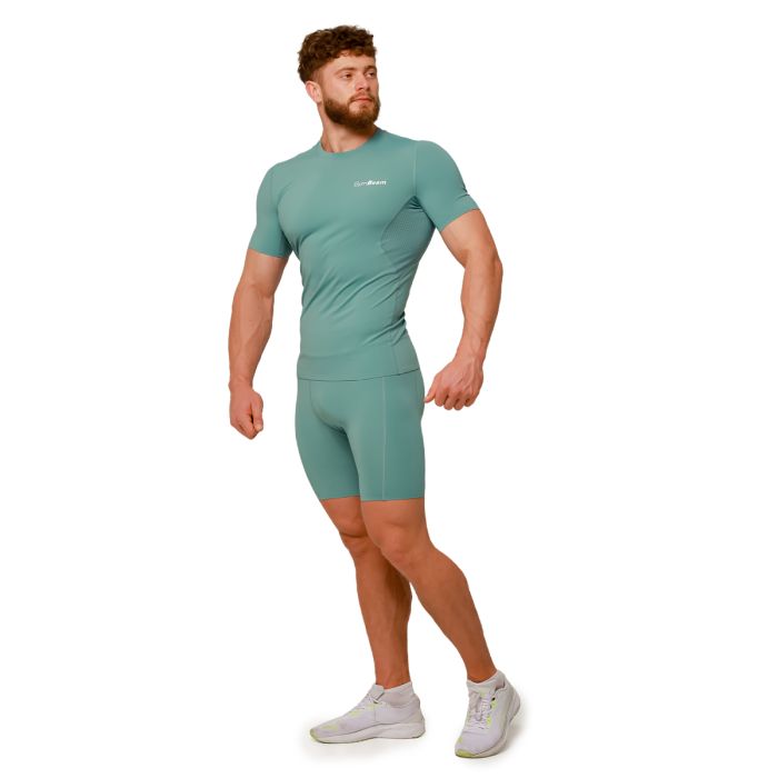 Kompresivni šorc Mid Blue - GymBeam XXXL