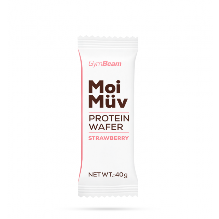 MoiMüv Protein Wafer - GymBeam 40 g - vanila