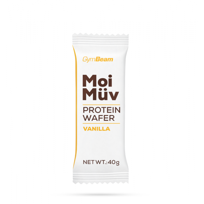 MoiMüv Protein Wafer - GymBeam 40 g - vanila
