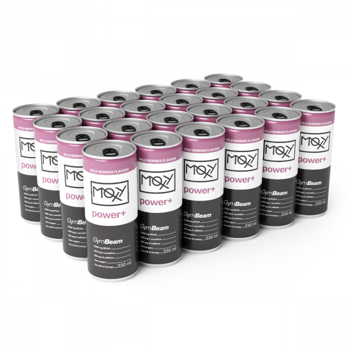MOXY Power+ Energy Drink 330 ml - GymBeam mango - marakuja - 330 ml