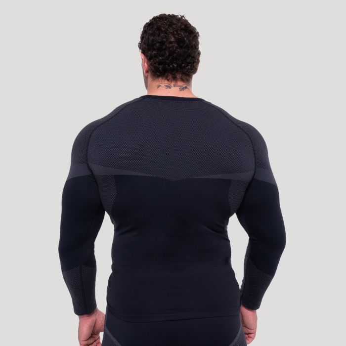 OG1 Seamless Longsleeve Black/Grey - GymBeam XXL