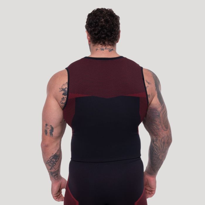 OG1 Seamless Tanktop Black/Red - GymBeam XXL