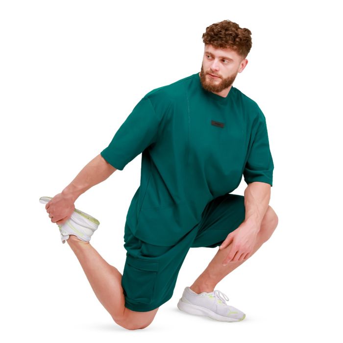 Muška oversized majica Unstoppable Green - GymBeam L