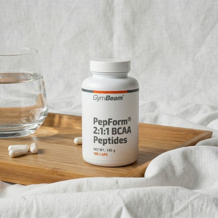 BCAA 2:1:1 PepForm® Peptides - GymBeam 180 caps