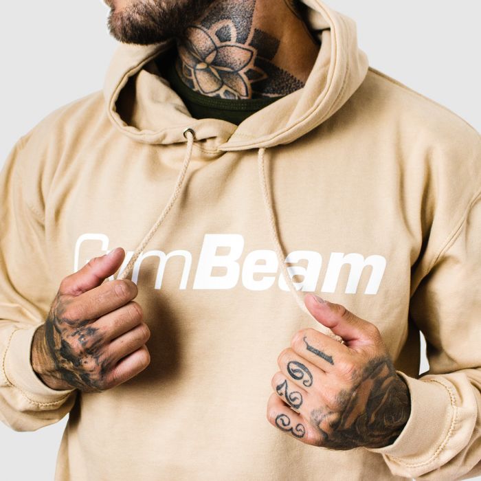 Duks PRO Hoodie Sand - GymBeam M - krem