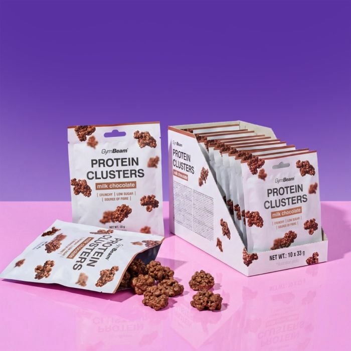 Protein Clusters - GymBeam 33 g - milk chocolate