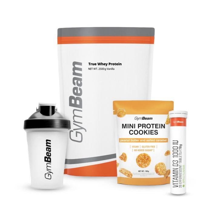 True Whey - GymBeam 1000 g - vanila - stevija - 00