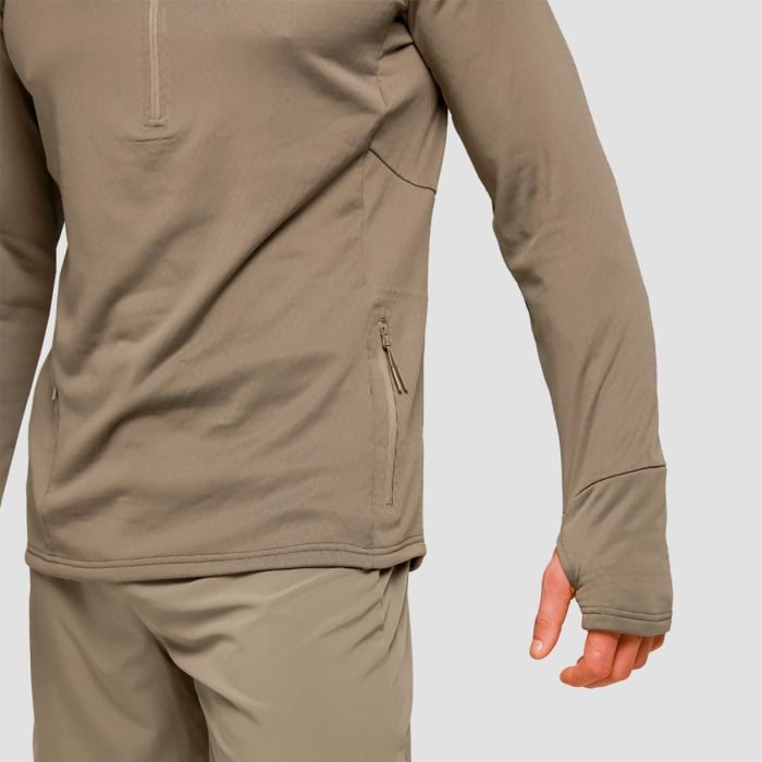 Majica za trčanje Pulse 1/2 Zip Vetiver - GymBeam XL