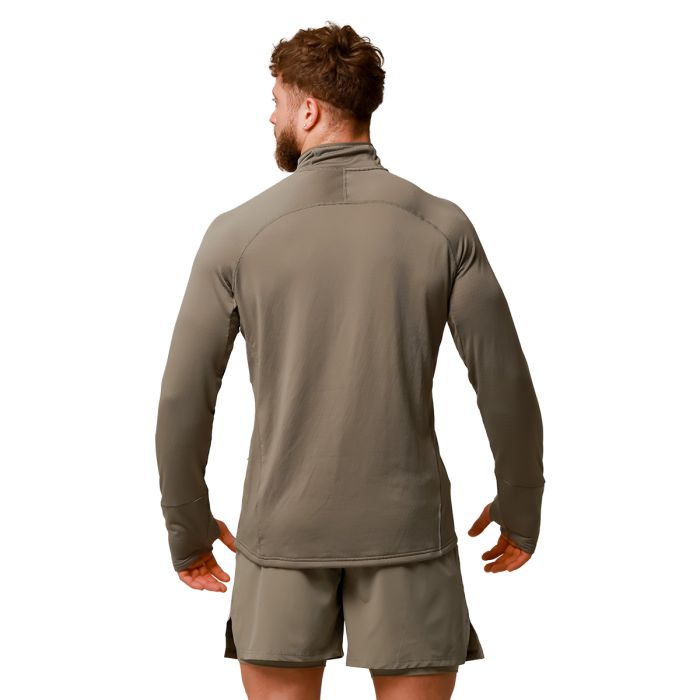 Majica za trčanje Pulse 1/2 Zip Vetiver - GymBeam XL