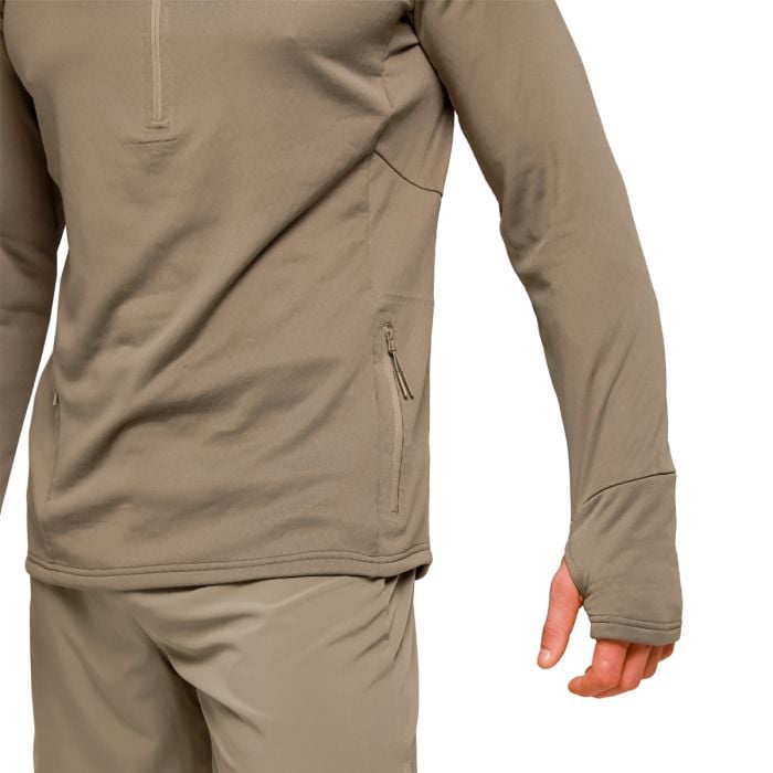 Majica za trčanje Pulse 1/2 Zip Vetiver - GymBeam XL