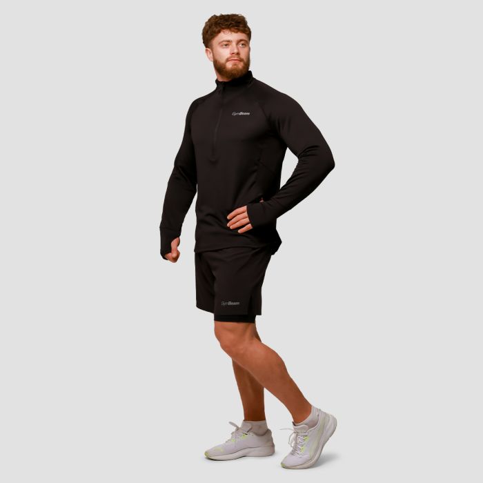 Šorc za trčanje Pulse 2u1 Black- GymBeam XXL