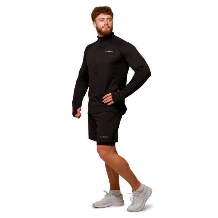 Šorc za trčanje Pulse 2u1 Black- GymBeam XXL