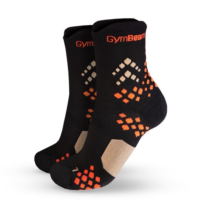 Čarape za trčanje Pulse Black - GymBeam XL