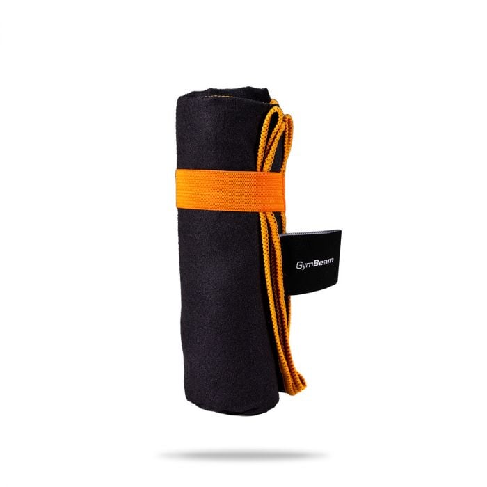 Brzosušeći sportski peškir Black/Orange - GymBeam single_variant