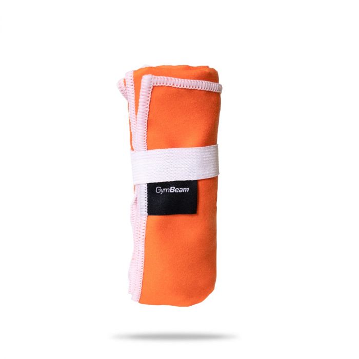 Brzosušeći sportski peškir Orange/White - GymBeam single_variant