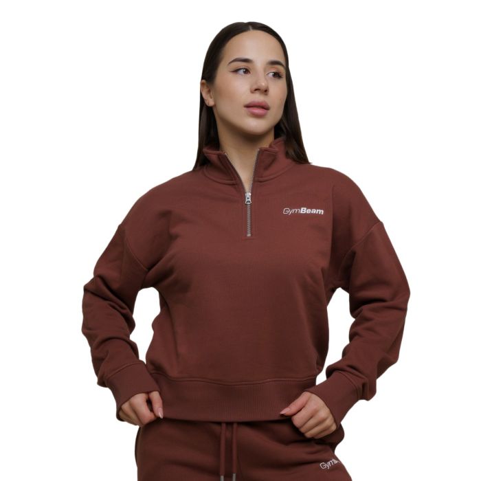 Ženska dukserica Agile 1/2 Zip Root - GymBeam XL
