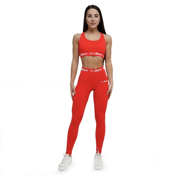 Ženske helanke Simple Rouge Red - GymBeam XL