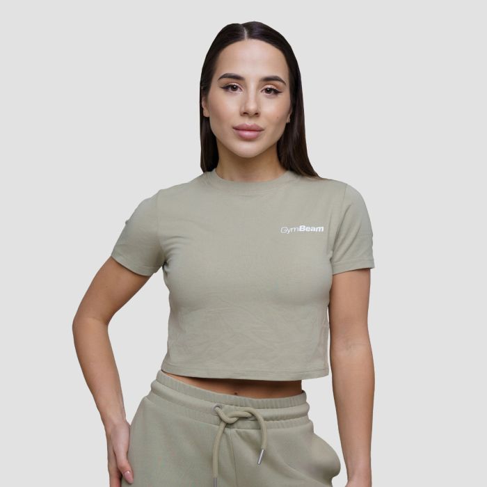Ženska majica Agile Cropped Sage - GymBeam L