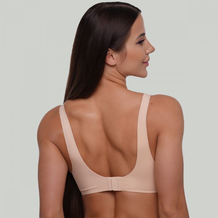 Seamless grudnjak Beige - GymBeam XS